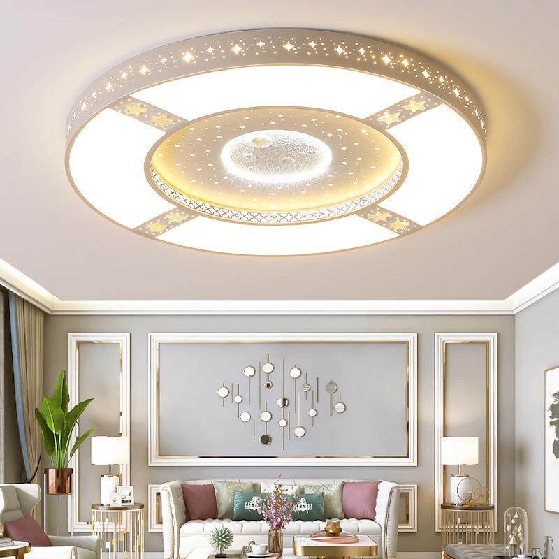 2024新款圆形大灯LED吸顶灯大会堂灯办公会议室灯大尺吸顶灯