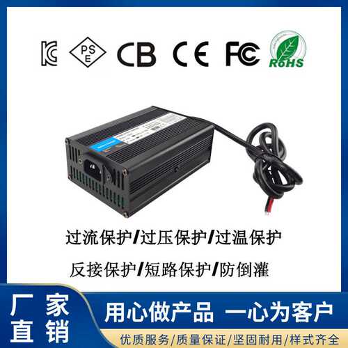 锂离子电池充电器12V24V36V48V60V72V LiFePO4踏板车充电器