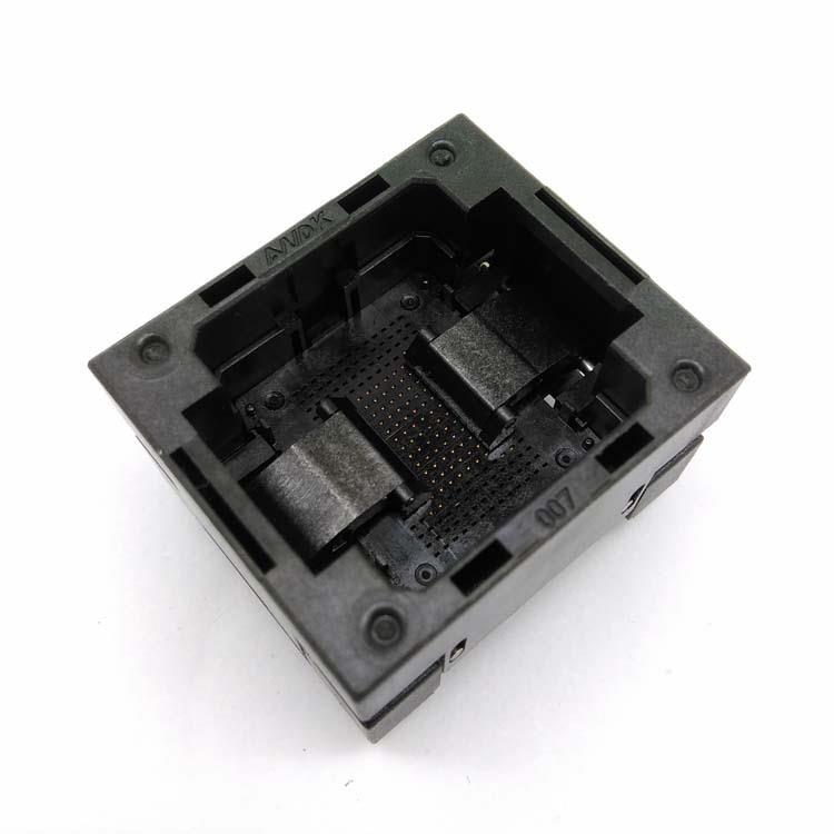 BGA107下压弹片老化座 Flash闪存颗粒测试座 0.8间距