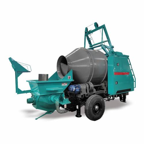 小型搅拌拖泵搅拌方式滚筒搅拌支持骨料大粒径40mm泵送350米远距