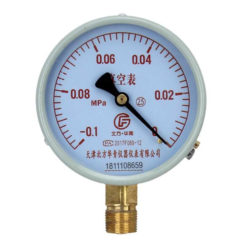 厂家销售 YZ-100YZ150径向真空负压表油压液压气压水压-0.1-0mpa
