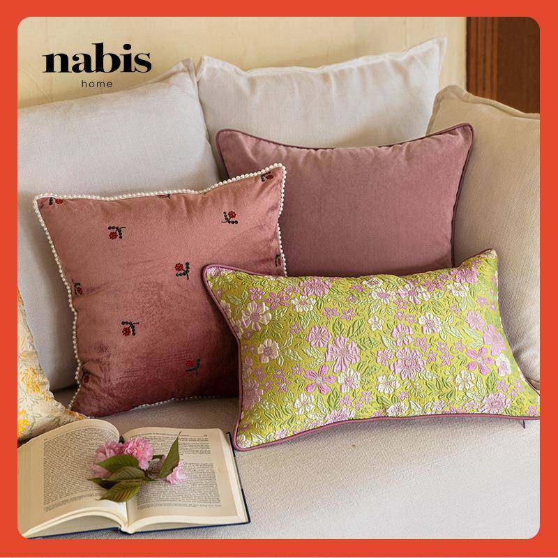 △蜡笔派山茶花抱枕|美式田园简约|氛围感沙发客厅靠垫腰枕花卉午,橡塑材料及制品,亚克力管/有机玻璃管,淘宝优惠券,粉丝福利购,淘宝优惠卷