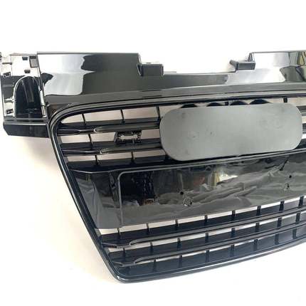 适配于奥/迪TT改装全黑中网16款Q7原车款中网升级黑光包