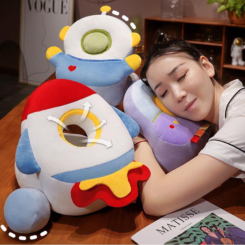 儿童科幻午睡枕小学生趴睡枕教室桌子午休睡觉趴趴枕抱枕