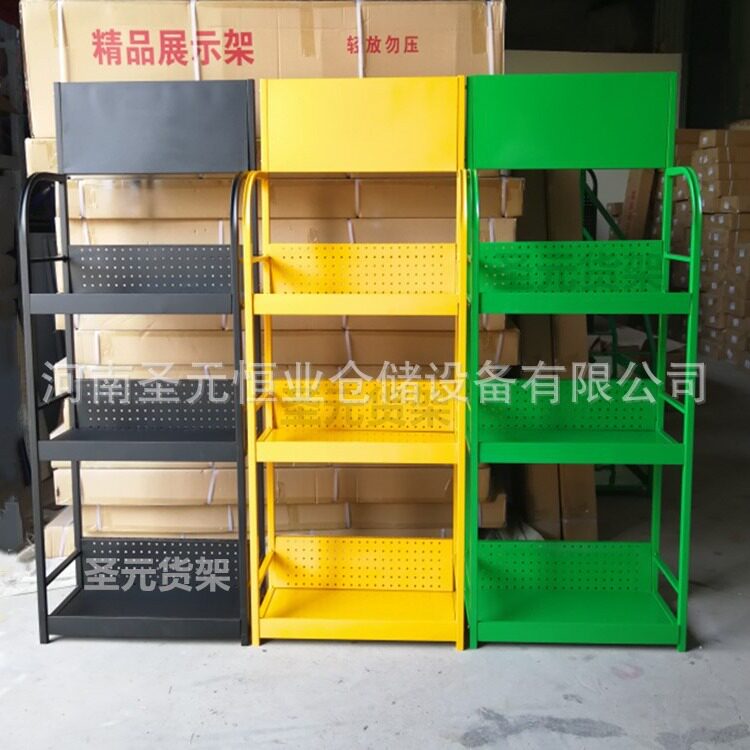 超市小货架食品多层展架蓄电池刹车片涂料美缝剂机油展示架货架