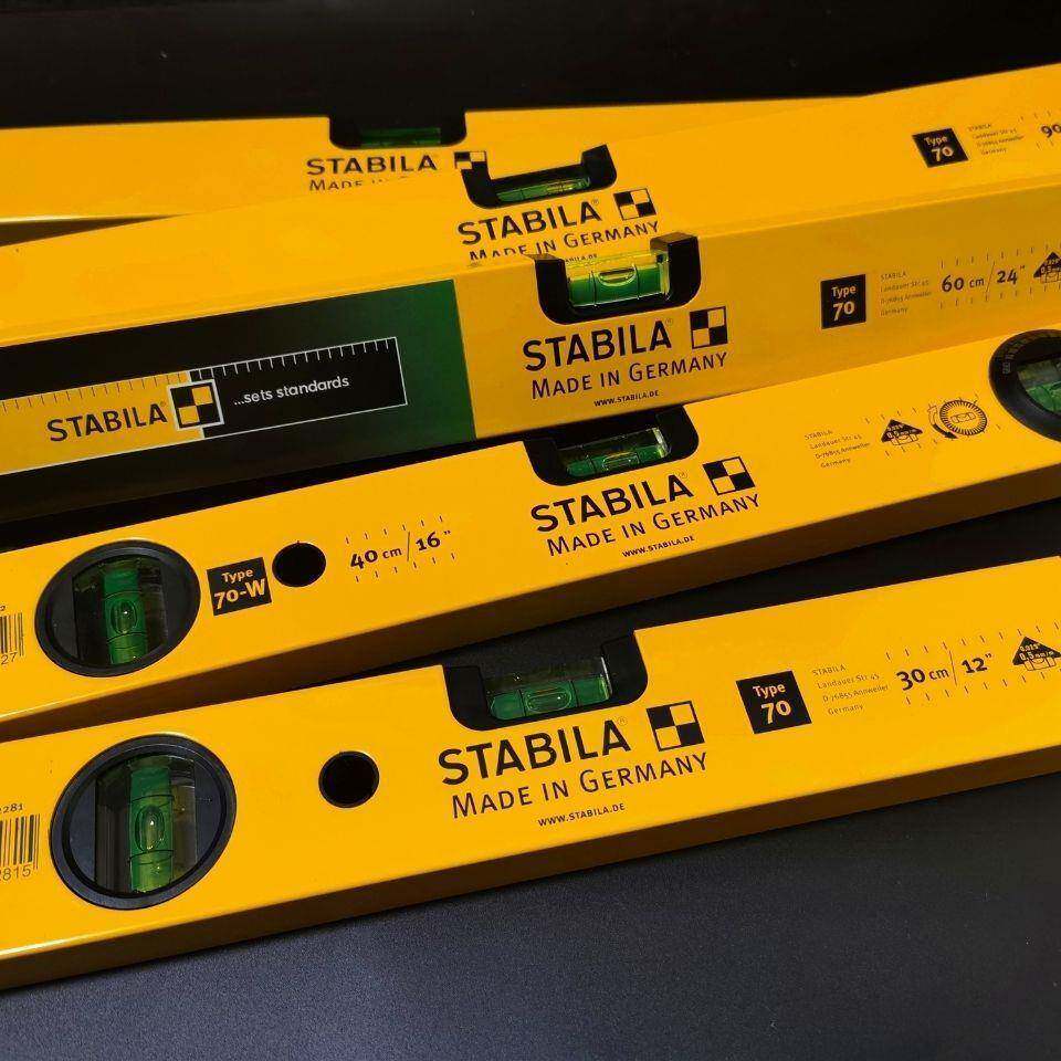 德国工业级原装STABILA西德宝水平尺高精度铝合金进口平水尺测量