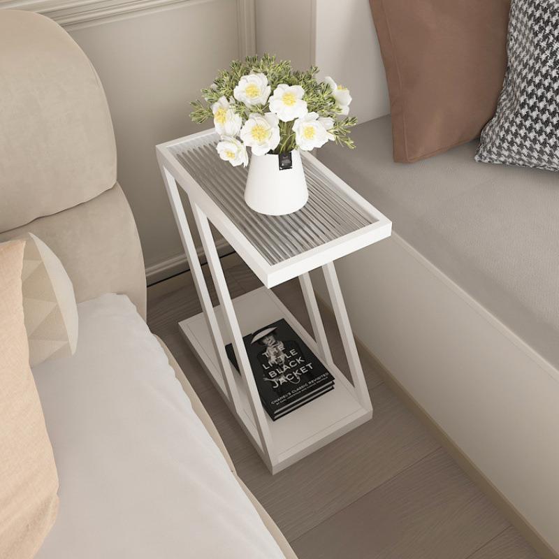 家用极窄床头柜现代简约床边几小型置物架沙发边几角几卧室小桌子