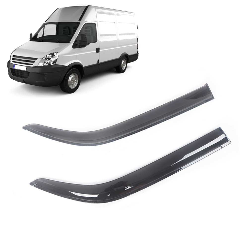 适用IVECO DAILY 2006-2010晴雨挡侧窗导流板雨眉加厚注塑透光