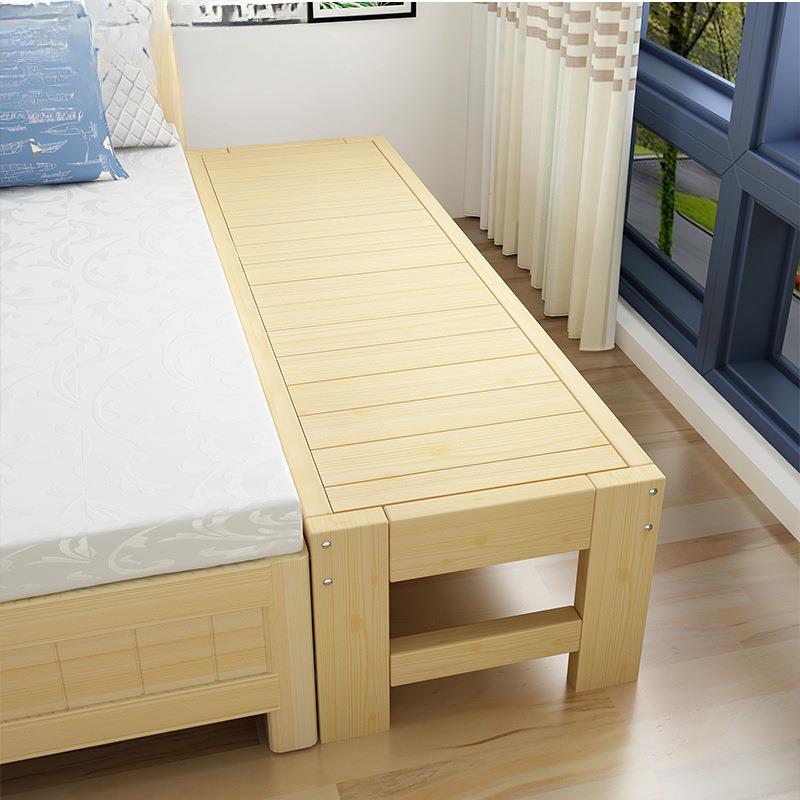 加宽床加长实木松木床单人床双人床拼接芒品卧室送货至楼下