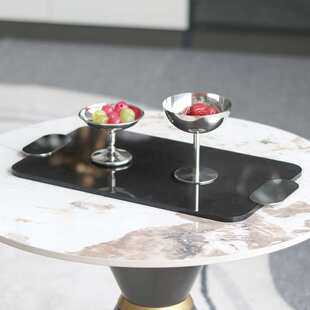 轻奢长方形亚克力托盘摆件样板房酒店客厅卧室收纳装饰品搭配摆设