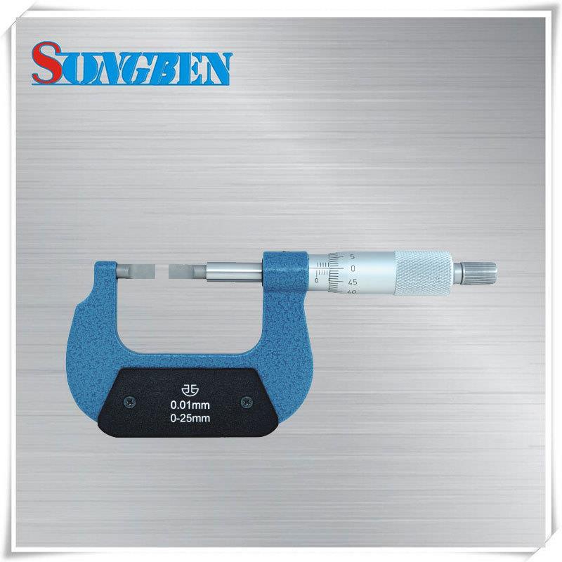 青量机械式叶片千分尺A型测头75-100mm高精度201-24-000外径千分