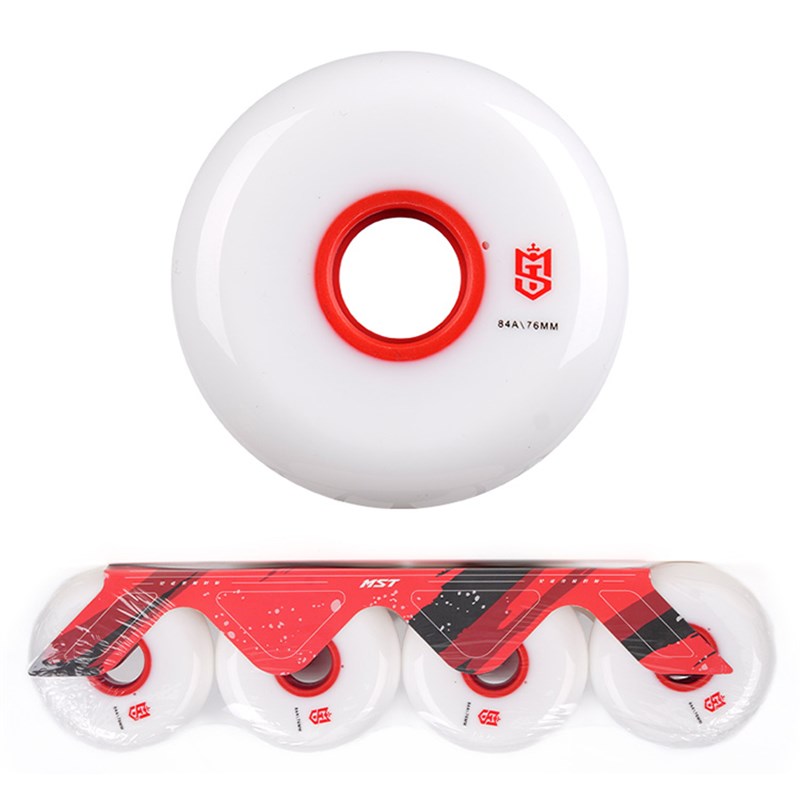 MST专业平花溜冰鞋轮子轮磐石轮高弹耐磨刷街轮64/68/72/76/80mm