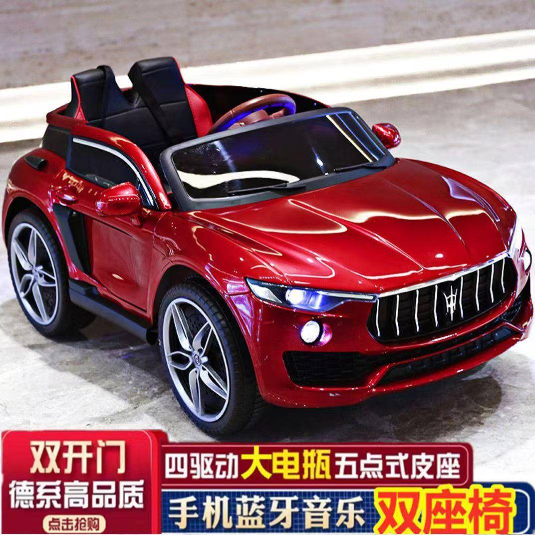 新款儿童电动四轮四驱动遥控汽车男女宝宝可坐人玩具车小孩童车