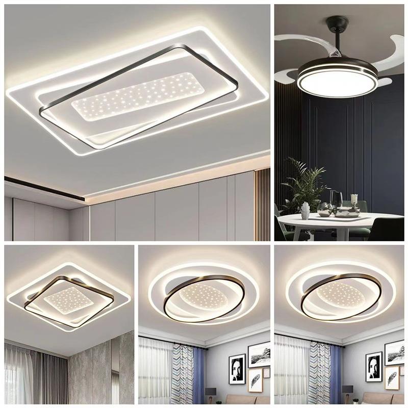 简约现代客厅主灯大气led吸顶灯2023年新款卧室灯饰中山灯具套餐