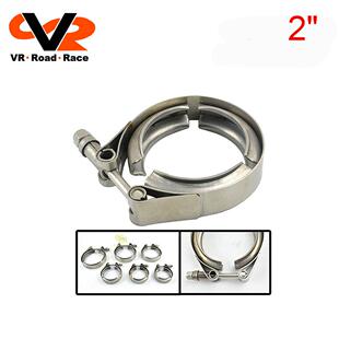 ebay爆款不锈钢喉箍304法兰卡箍V型美式管道抱箍汽车排气管专用