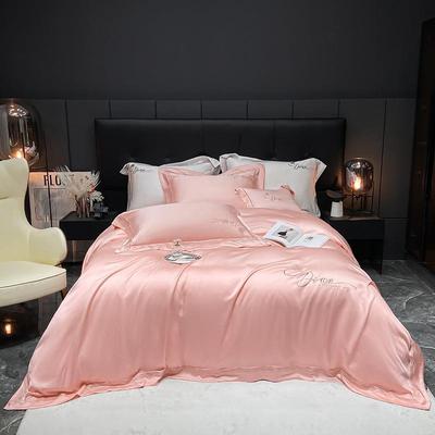 夏天60支兰精天丝四件套轻奢高级感夏季真丝滑床单被套冰丝床品4
