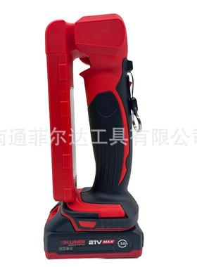 KUNDI21V红色无线锂电可便携式可移动照明灯LED手电筒