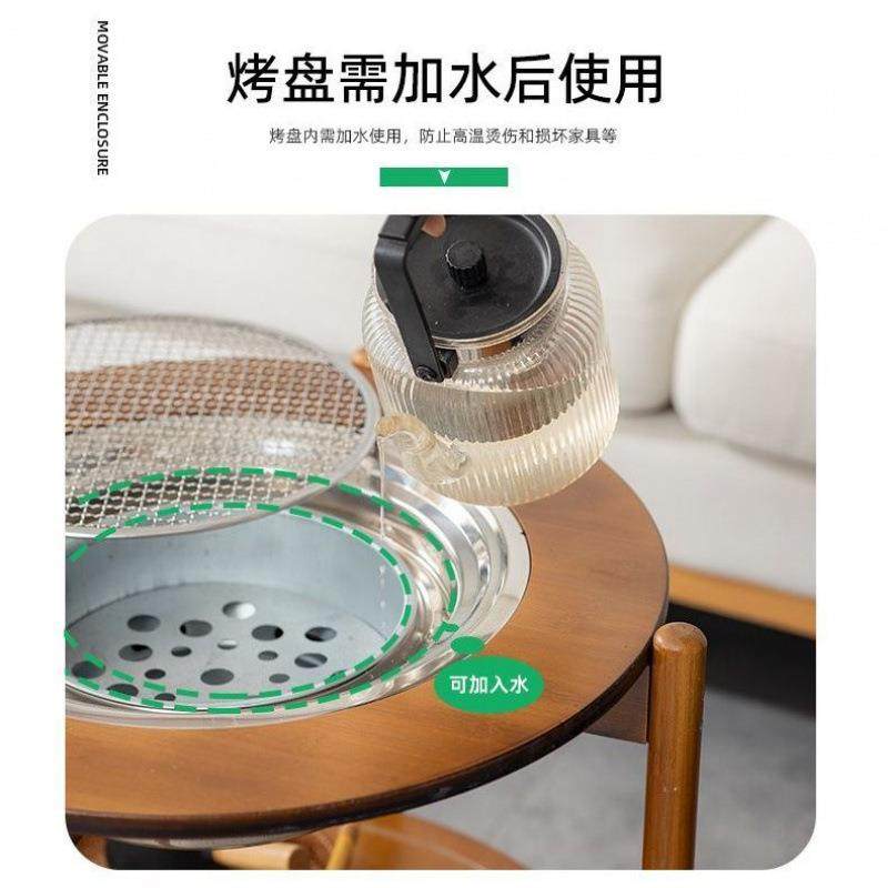 【折扣价】网红围炉煮茶桌家用室内全套移动带轮双层炭火型阳台户,鲜花速递/花卉仿真/绿植园艺,其它园艺用品,淘宝优惠券,粉丝福利购,淘宝优惠卷