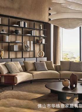 【折扣价】意式极简异形半圆布艺沙发客厅大平层设计师布雷拉Brer