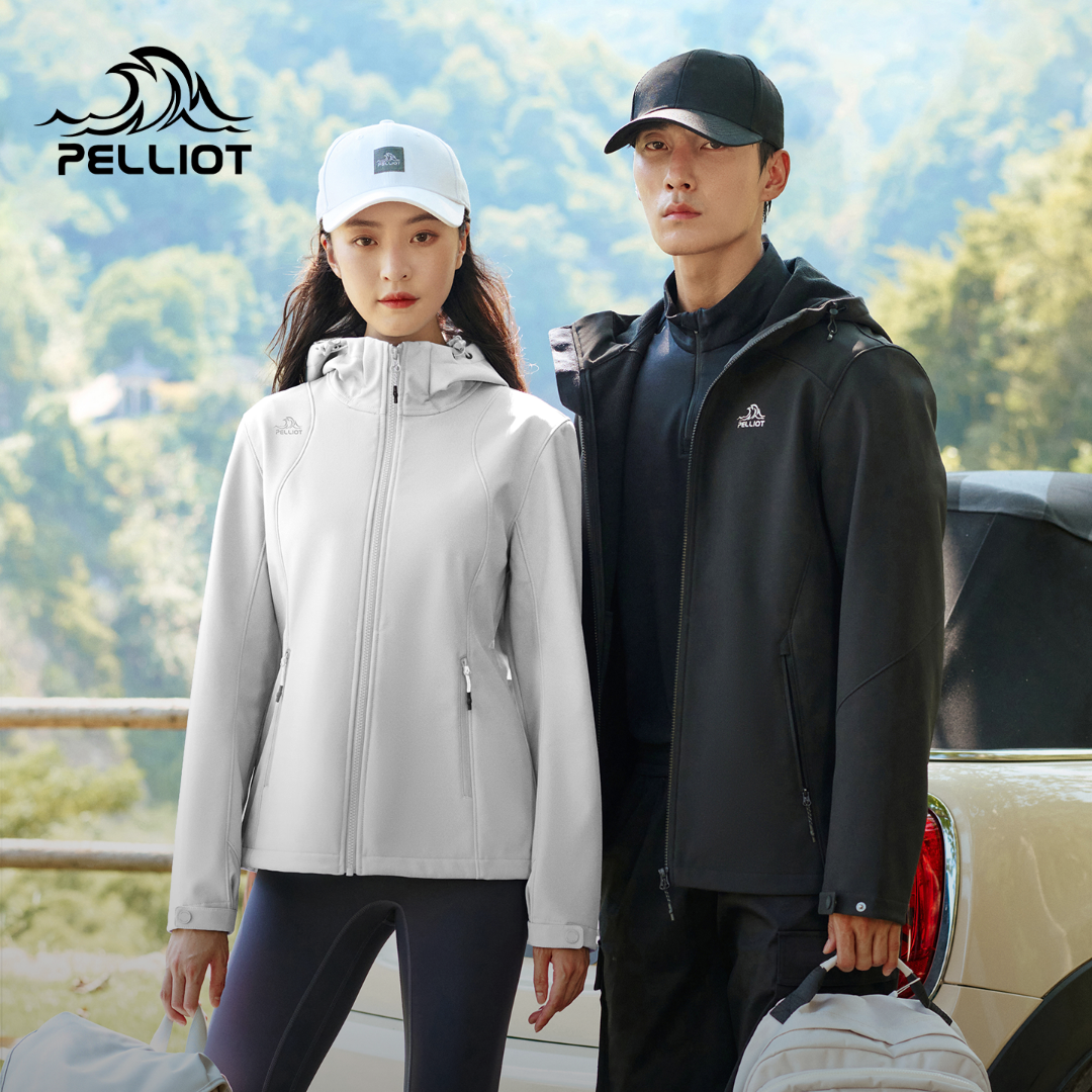 【风盾】伯希和户外软壳衣女款修身防风防泼水冲锋衣内胆男轻量衣