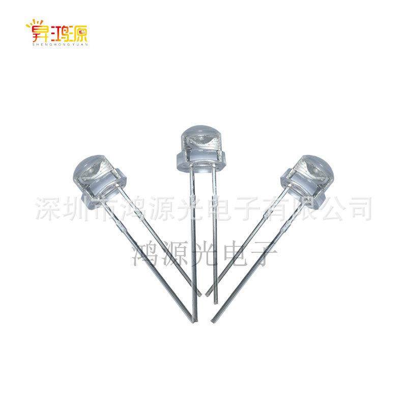 5mm草帽灯珠直插中杯白光灯珠高亮芯片发白LED发光二极管