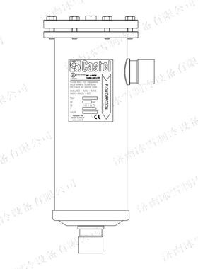 Castel卡士妥干燥过滤器SF412/M28A,螺纹盖,固体滤芯可换,钢接头