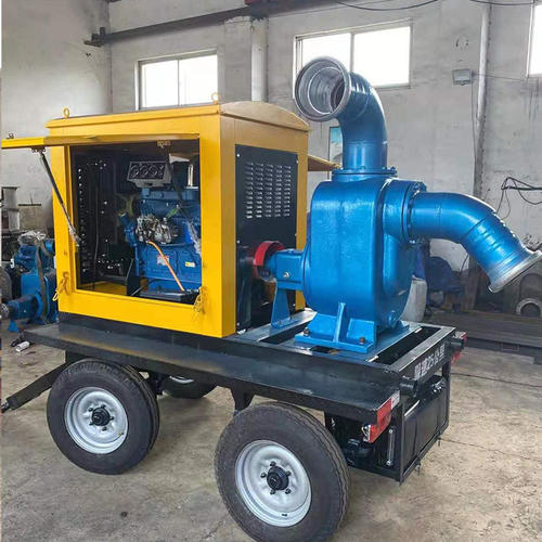 中拓移动式柴油水泵300HW-8泵组强自吸柴油机水泵机组