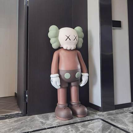 135cm大号公仔潮玩店面门店落地大摆件摆饰精致潮设计玻璃钢材质