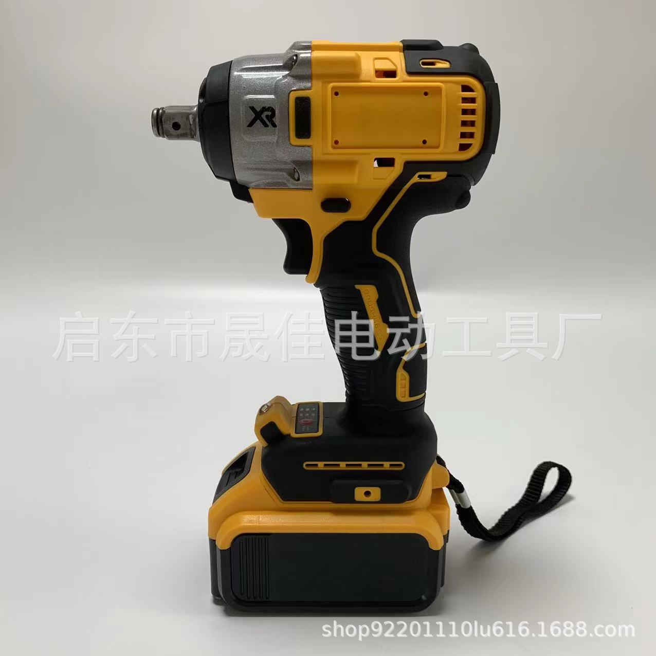 外贸大扭力无刷充电扳手锂电扳手电动扳手两用冲击扳手