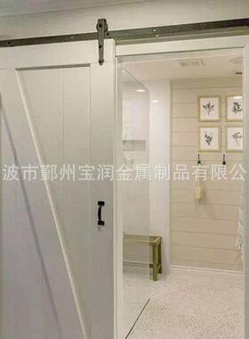谷仓门卫生间移门厨房推拉门实木复合木门吊轨门仓谷门厕所门现代