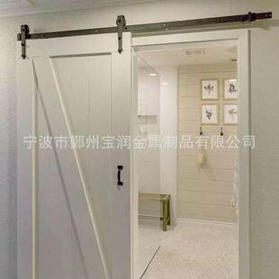 谷仓门卫生间移门厨房推拉门实木复合木门吊轨门仓谷门厕所门现代