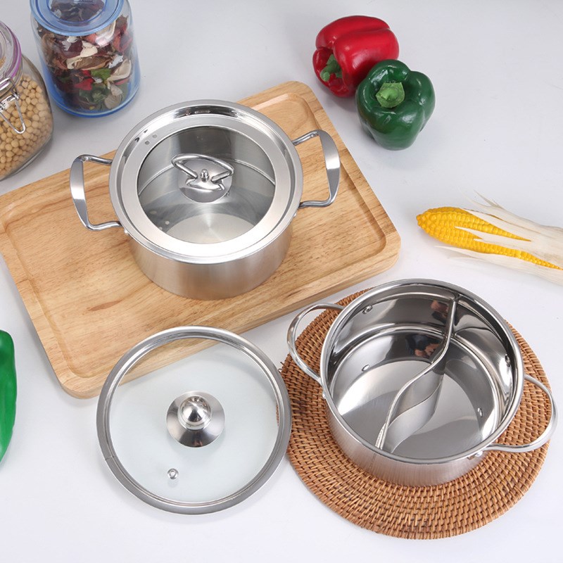 火锅专用小锅2到3人电磁炉专用涮涮锅一人一锅自助小火锅鸳鸯火锅