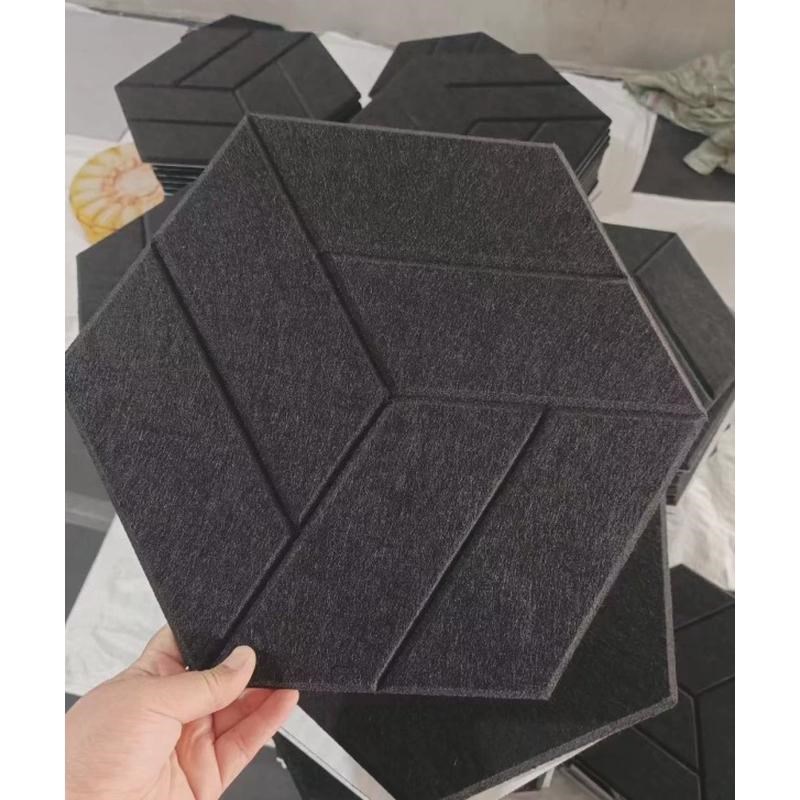 六边形毛毡板款式多样背景墙面装饰自粘墙贴幼儿园留言板