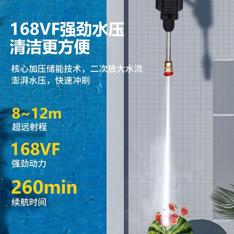 新式无线电动喷雾器农用浇花浇菜喷洒器锂电池打药机高压洗车专用
