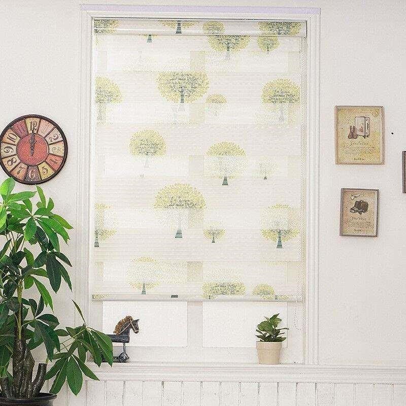 卷帘窗帘新中式七褶n柔纱帘升降百叶拉帘客厅卧室厨房卫生间遮光