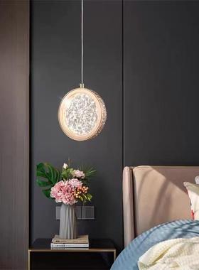 后现代复式楼艺术旋转创意别墅楼梯间长吊灯轻奢圆圈楼梯led灯