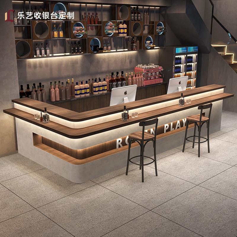 工业风酒吧吧台桌咖啡厅烧烤店清吧酒馆前台接待台收银台定制