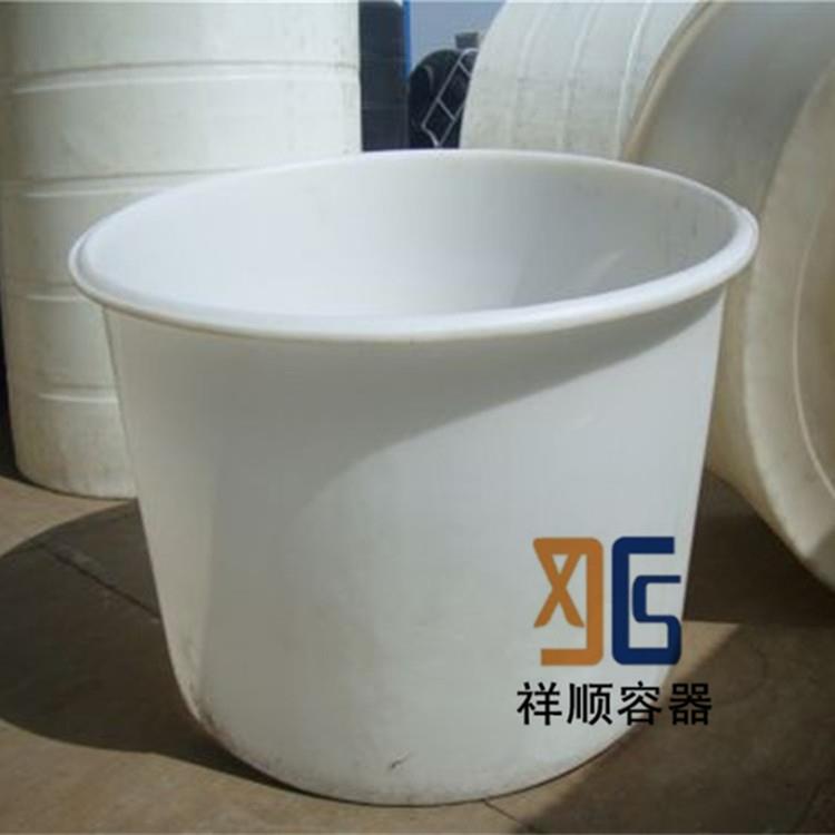 M-500L塑料困水桶500升敞口搅拌桶半吨工业pe圆桶耐酸碱牛筋桶