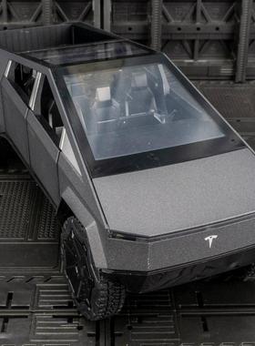 新豪迪C2405仿真特思啦合金越野车模型汽车赛博皮卡车模玩具