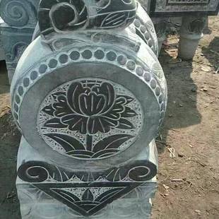 青石狮子石雕抱鼓石天然汉白玉抱鼓石石雕门墩别墅庭院青石门墩