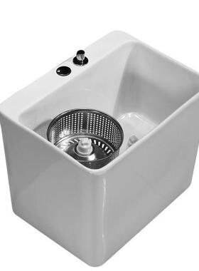 台控带驱动拖布池方形拖布桶送拖把陶瓷带甩干脱水篮105165