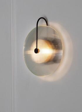 北欧现代简约创意玻璃客厅壁灯艺术床头LED卧室沙发旁样板房壁灯