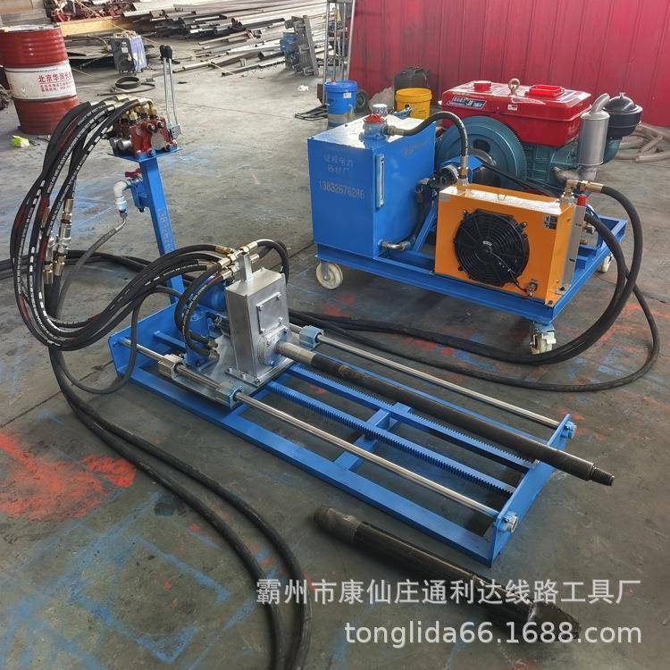 水钻顶管机小型全自动液压管道过路打孔机非开挖过道自来水钻孔机