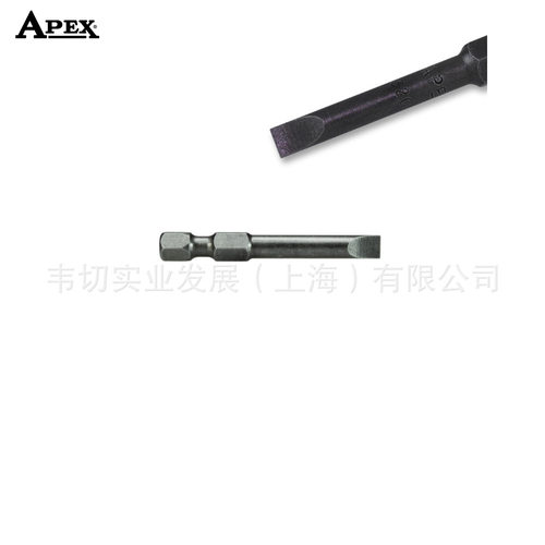 Apex1/4带颈加长一字螺丝批头320-1X现货