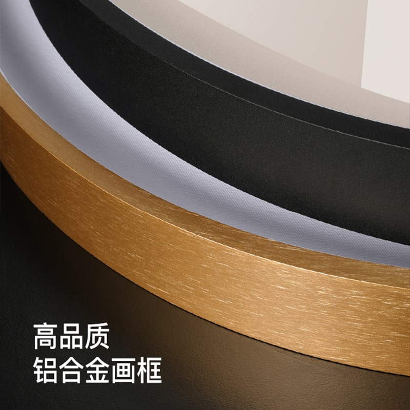 全家福婚纱照片定制带灯玄关圆形装饰画床头发光挂画客厅餐厅壁画图片