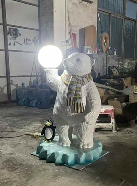 玻璃钢大型户外景观绿植造景仿真动物卡通雕塑