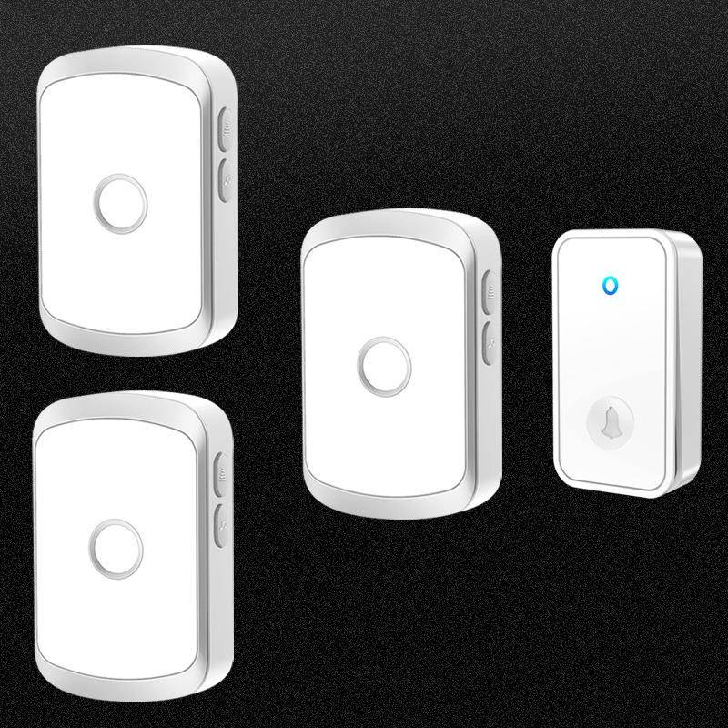 自发电无线电门铃一拖三家用门铃远距离电子智能老人呼叫遥控门铃