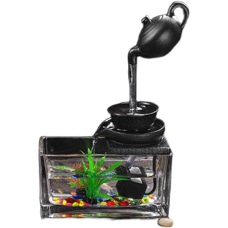 悬壶循环流水摆件配件搭配玻璃小鱼缸喷泉加湿器客厅办公室桌,鲜花速递/花卉仿真/绿植园艺,其它园艺用品,淘宝优惠券,粉丝福利购,淘宝优惠卷