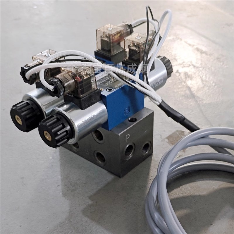 挖机抓木器电控线路旋转夹木机手柄控制器电磁阀线束 液压改电控