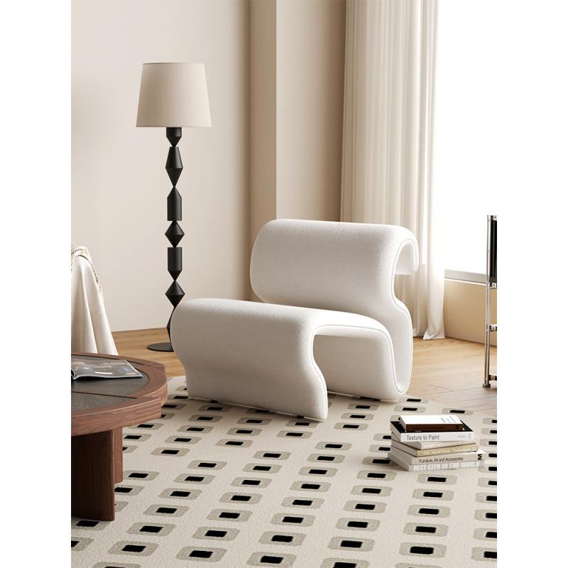 北欧设计师创意简约客厅休闲沙发躺椅单人异形创意懒人躺椅沙发椅